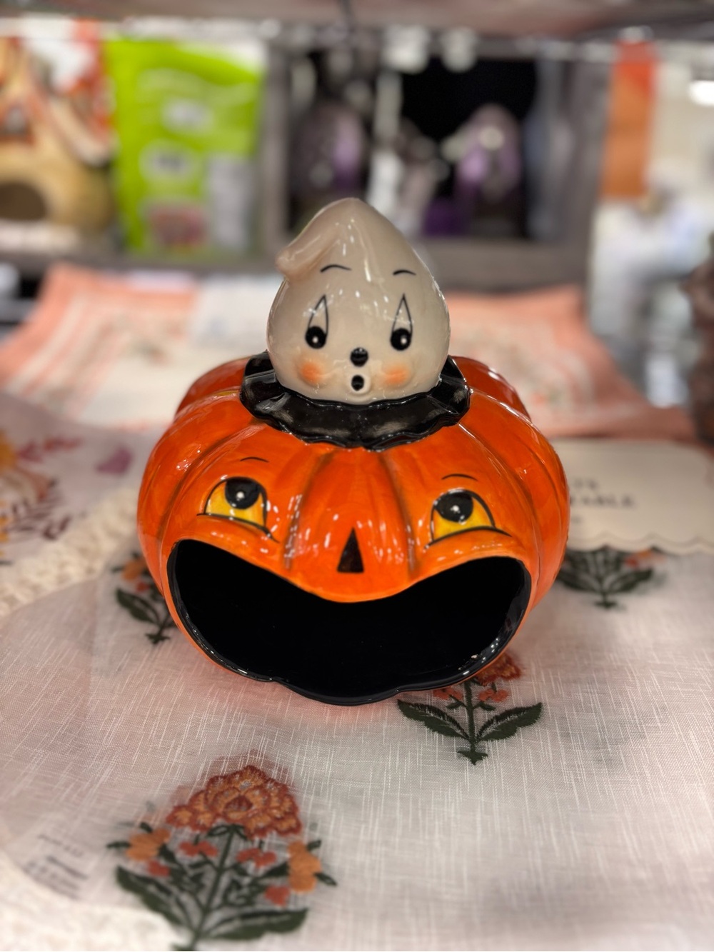 Johanna Parker Vintage Style Ceramic Jack-o'-Lantern
